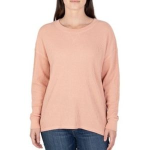 Seven7 Waffle Crew Top New With Tags